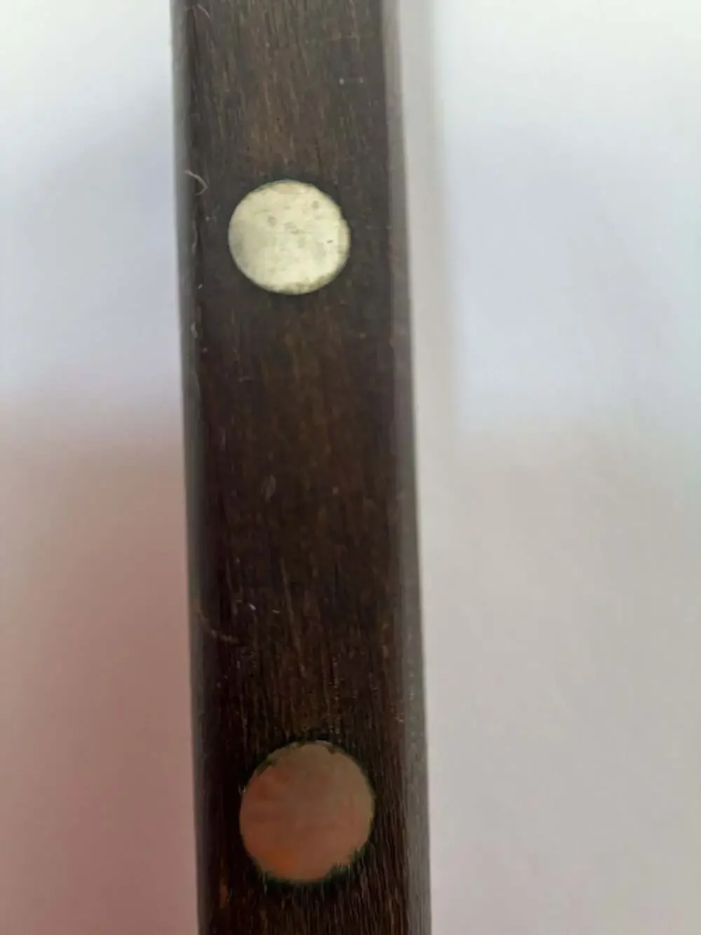 Vintage Flint Stainless USA Two-Prong Carving Fork with Wood Handle